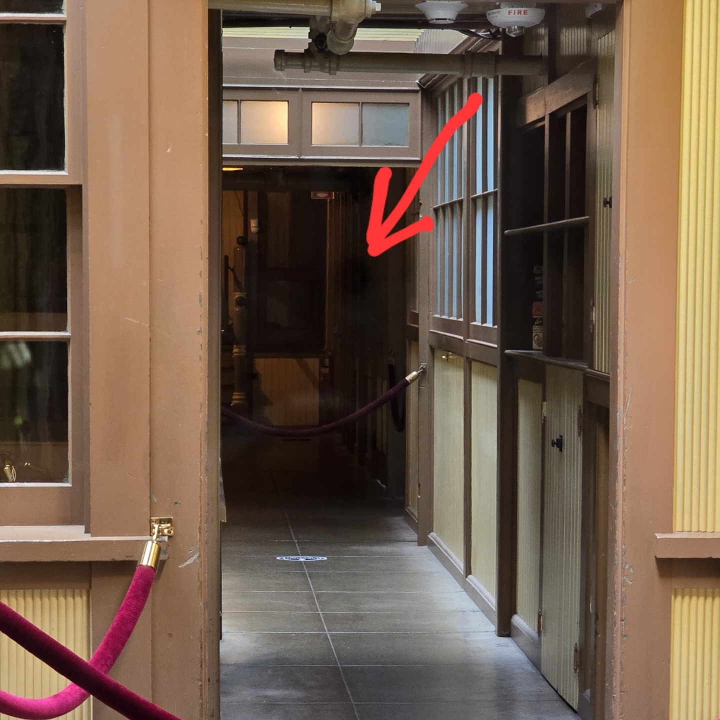 This photo was shared by Nicole A. from Nevada, who noted that she and her husband took photos in the same spot at the exact same minute... but the figure seen here only appeared in his photo, not hers.